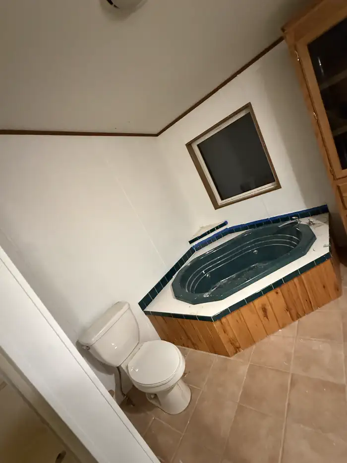 Bathroom with soaking tub