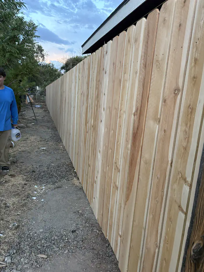Cedar fence, full run