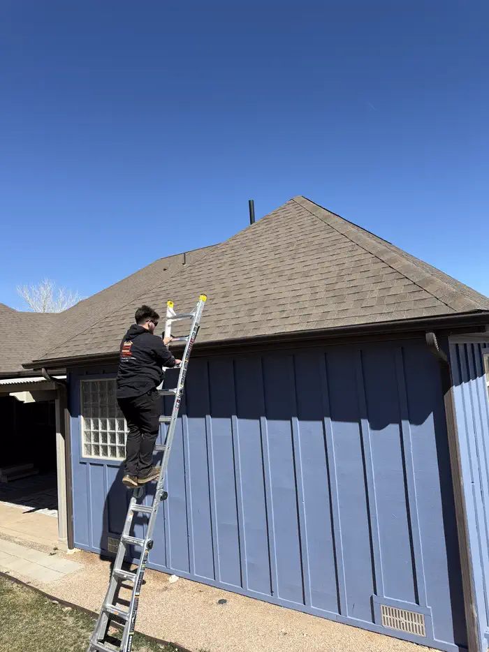 Exterior work in progress